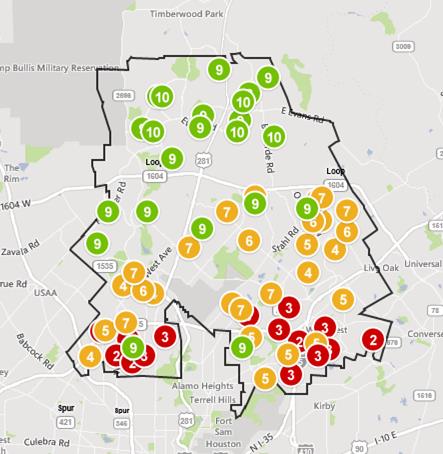 San Antonio School District Map Maping Resources   NE ISD Scholl Location Map 